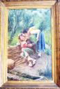 il bacio di ragazzi 100 x 60 fine 800